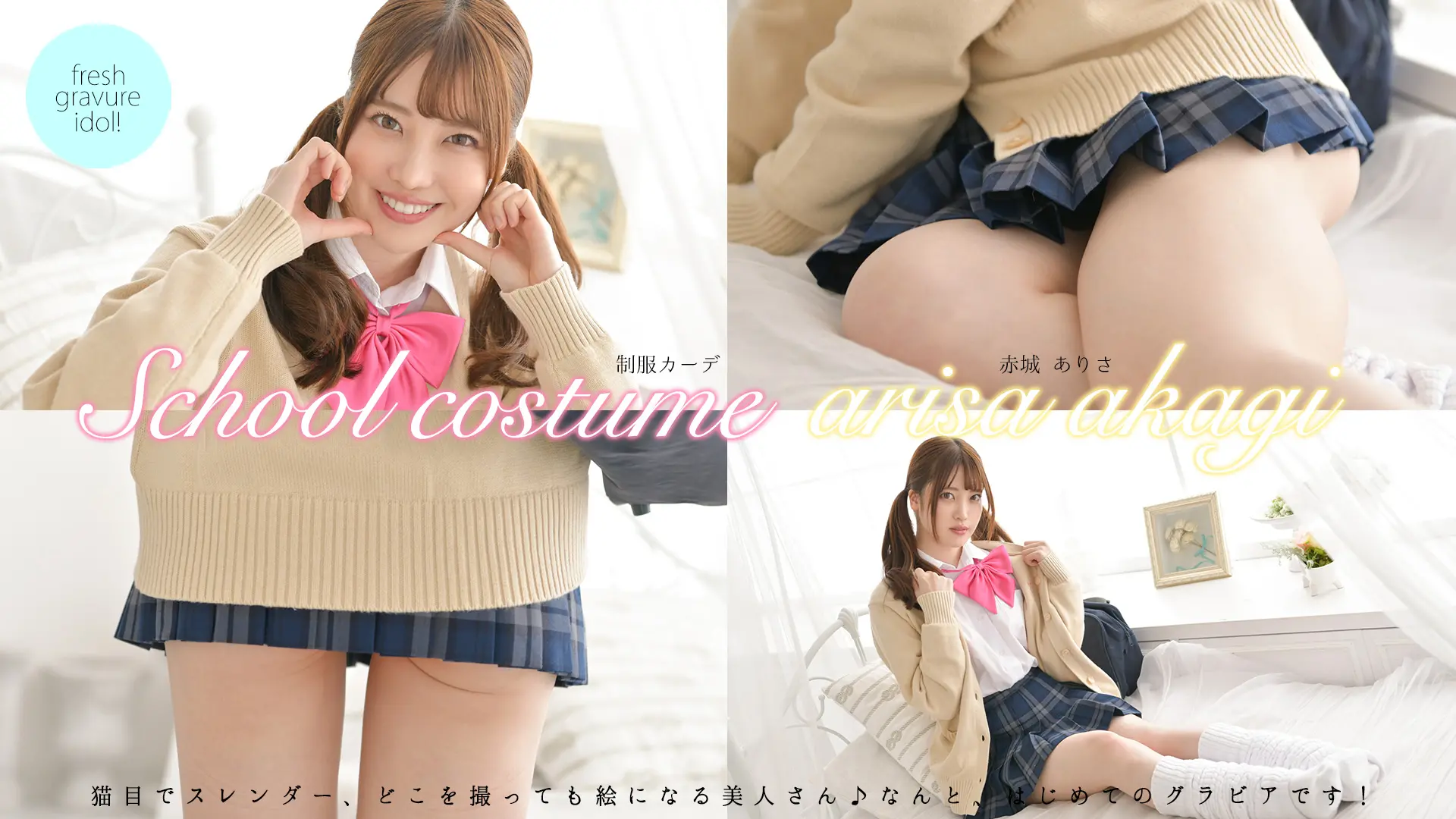 赤城ありさ　幼馴染がミニスカートとルーズソックスを履き始めた　制服カーディガン
